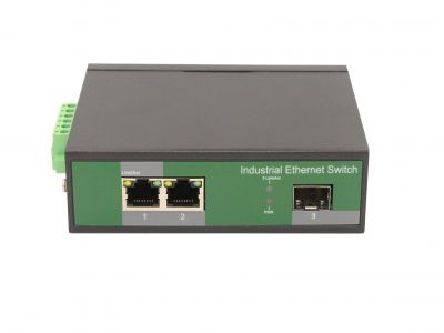 鋼合金工業級千兆1光2電SFP工業級交換機