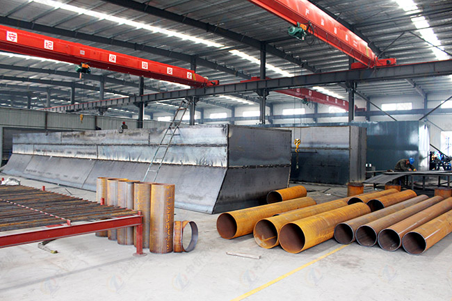 一體化凈水處理設備制作現場圖